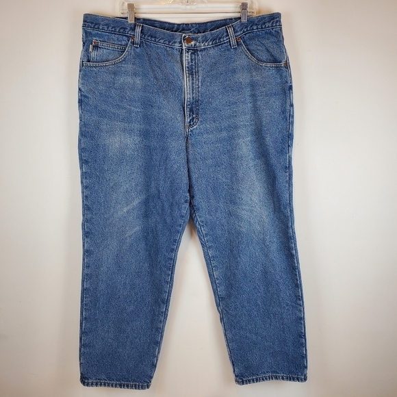 L.L. Bean Jeans Vintage Ll Bean Flannel Lined Straight Denim Blue